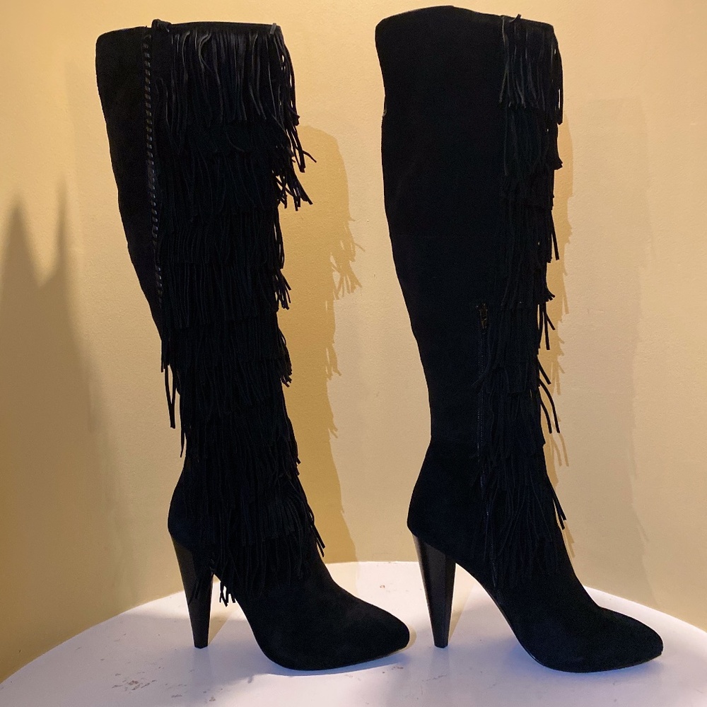 Steve Madden Knee-high Fringe Boots